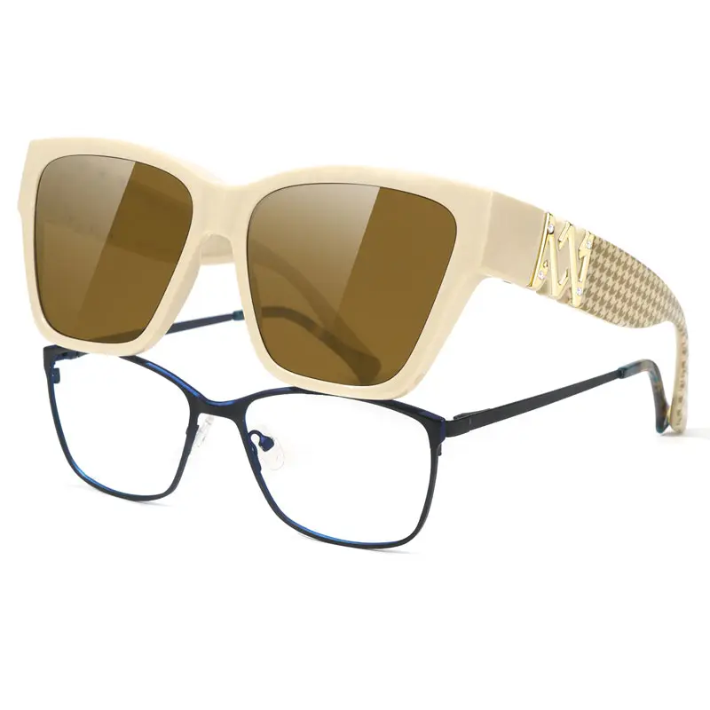 Beige Frame Brown Lens