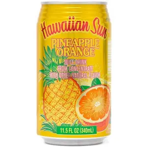Hawaiian Sun Pineapple Orange Nectar Juice Drink 11.5oz Can 6-Pack x1