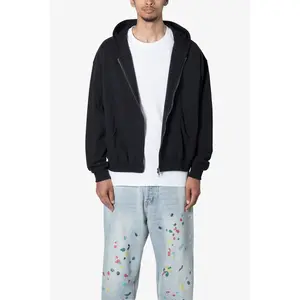 mnml Basic Zip Up Hoodie - Black mnml Basic Zip Up Hoodie - Black