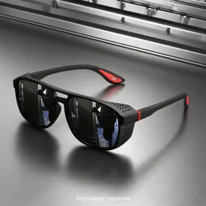 Polarized Sports Sunglasses for Men Women, Lightweight Wraparound UV400 Protection Eyewear, Windproof Design Ideal for Outdoor Cycling Running Fishing Hiking Driving Active Lifestyle trendy casual stylish glass vision correction rave frame sun glass punk