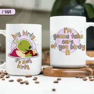 Hey Birdy, It's Okay Birdy, Nanalan Meme, Nanalan Peepo Fun Mug, Cute Meme Mug, Girl Birthday Gift, Who's That Wonderful Girl Mug, Meme Mug