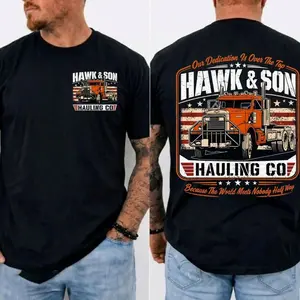 Over The Top Trucker Shirt, Hawk and Son shirt,Vintage Arm Wrestling Movie Tshirt, Classic 80s, Gift For Truck Driver,Dad Gift