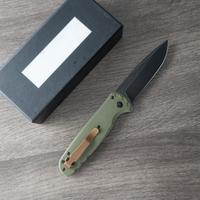 Army green handle black blade
