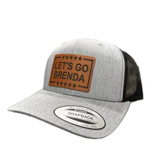 Let’s go Brenda custom leather patch hat