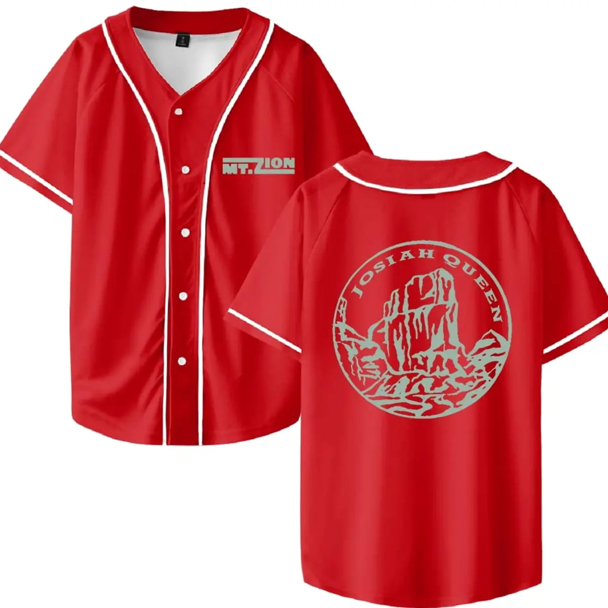 Josiah Queen Mt Zion Merch Baseball Jersey Shirt V-Neck Women Men