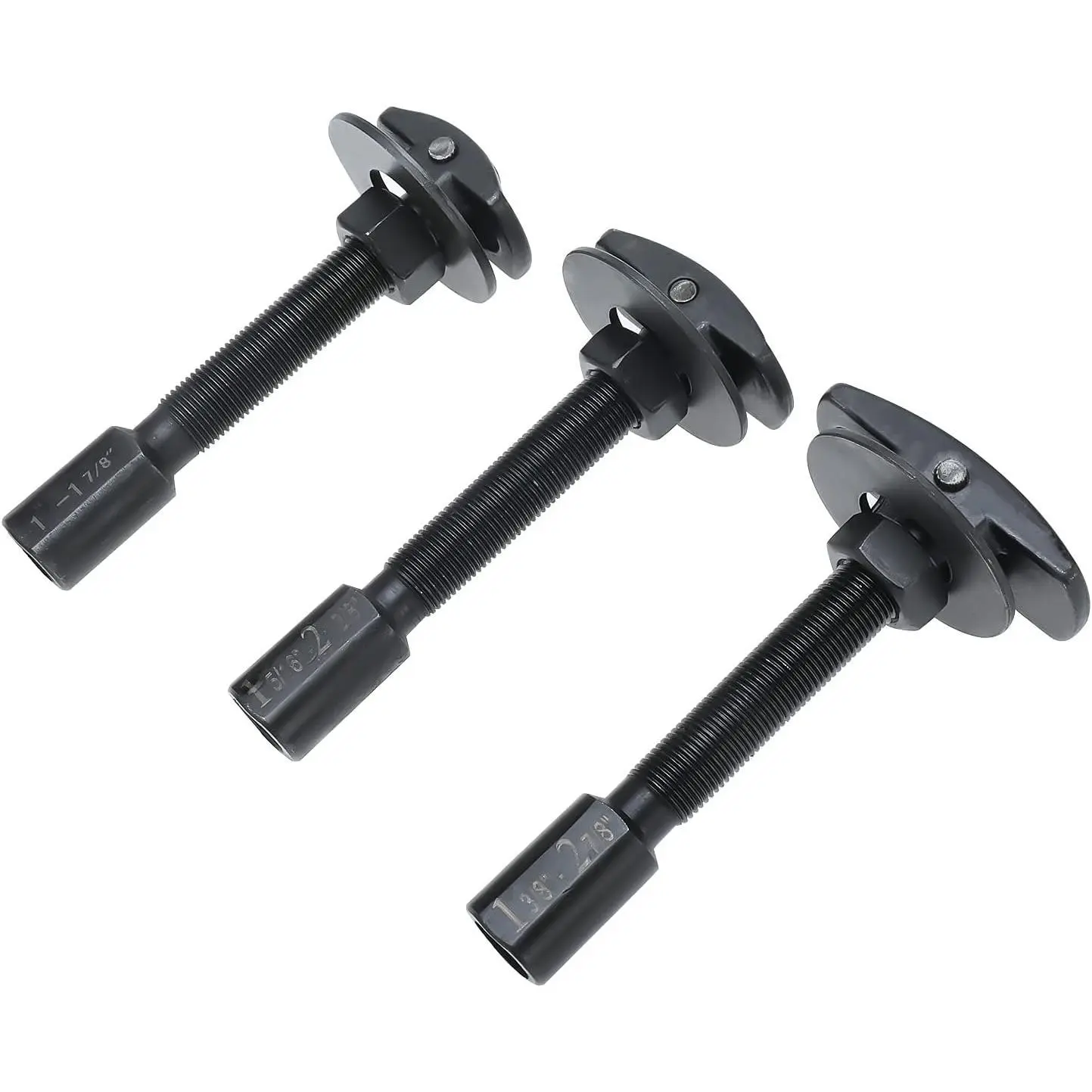 Heavy-Duty Cast Steel Rear Axle Bearing Puller Tool Kit - Laser Etched, Effortlessly Removes Multi-Size Bearings (Axle Sizes 1-3/8" to 2-7/8"), Fits Most American Domestic Makes and Models, User-Friendly