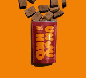 Unjunkd Tongue Twister 6-Pack Freeze-Dried Coconut Yogurt Snacks with Mango & Chipotle Flavor Plant-Based Snack for On-The-Go