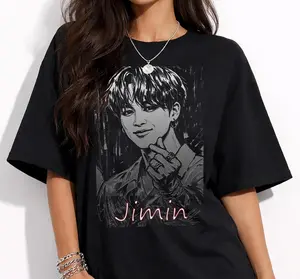 Jimin shirt, Korean Idol Fan Art T-Shirt, Minimal Aesthetic Streetwear Design, Gift for Jimin Fans, Korean Style Lovers Unisex, Jimin T-shirt