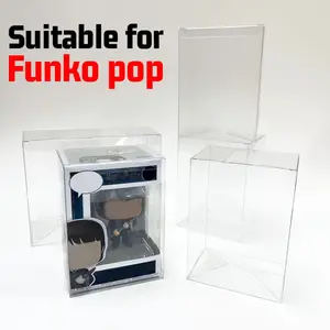 Transparent Funko Pop Protector Box, Clear Pet Packaging for Action Figures, Collectible Figurines, Fits 4 Inch Collectibles, Durable & Stylish Storage Solution