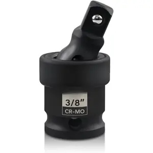 3/8" Drive  Universal Joint Swivel Socket, Flexible U-Joint Adapter with 360? Rotation,  CR-MO Steel