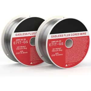2-Pack 0.030" Gasless Flux Core Wire, 2lb Each, Perfect for MIG Welding Galvanized, Stainless & Mild Steel Projects, E71T-GS