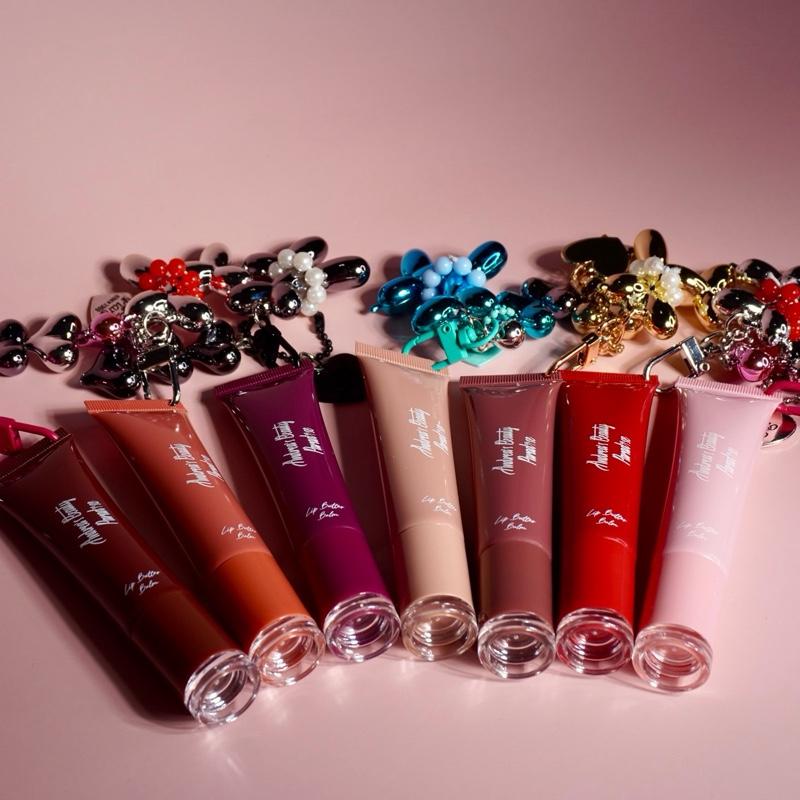 Lip Butter Balm with random ballon charm Hydrating High Shine Serum for Deeply Hydrating and Repairing Dry Skin with Keychain