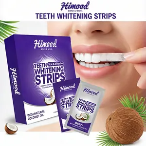 【Effective Formula】Himood Teeth Whitening Strips - 7/14/21 Whitening Sessions - Safe for Enamel - Non Sensitive Teeth Whitening - Peroxide-Free Oral
