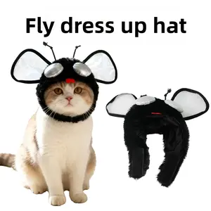 Amazon's new pet hat fly hat change-up, cat and dog funny change-up cute hat decoration lion mane gift tiktokshopblackfriday Cat Bat Costume Headwear com  frt  shop