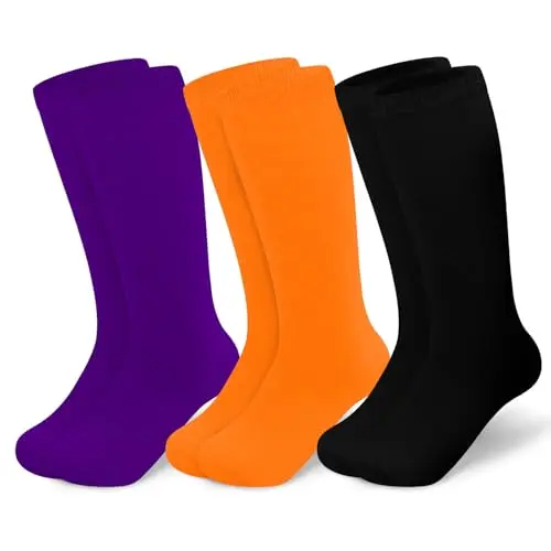 3 Pack Black, Purple, Orange