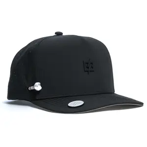 BRIMZ Golf Performance Hat - Tee Holder & Magnetic Brim - Breathable Sweat & Water Resistant Golfing Snapback Cap
