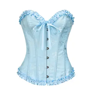 Fashion Womens Lace Up Corset Top Overbust Body Shaper Bustier Corsets for Women (26046)