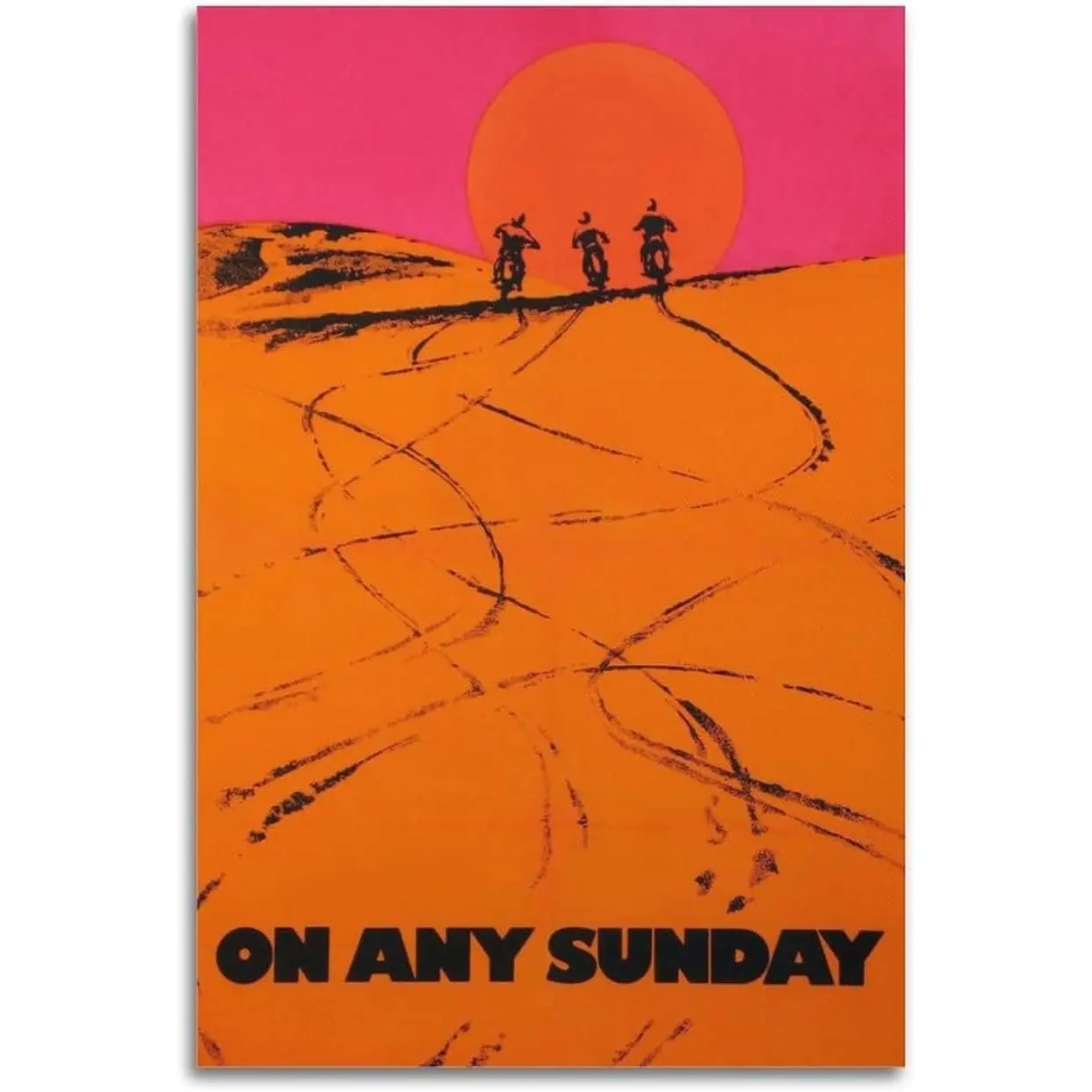 On Any Sunday (1971) Vintage Classic Movie Poster For Elevate Your Room Aesthetic Picture Canvas Print Wall Art Gift 24x36inch(60x90cm) Unframe-style