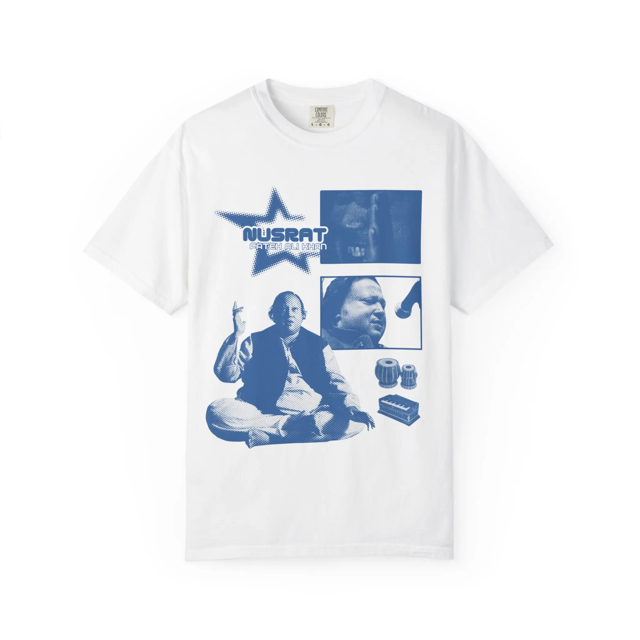 Nusrat Fateh Ali Khan Shirt, Qawwali Legend Tee, Sufi Music Graphic T-Shirt, Pakistani Music Gift, Unisex Concert Tee