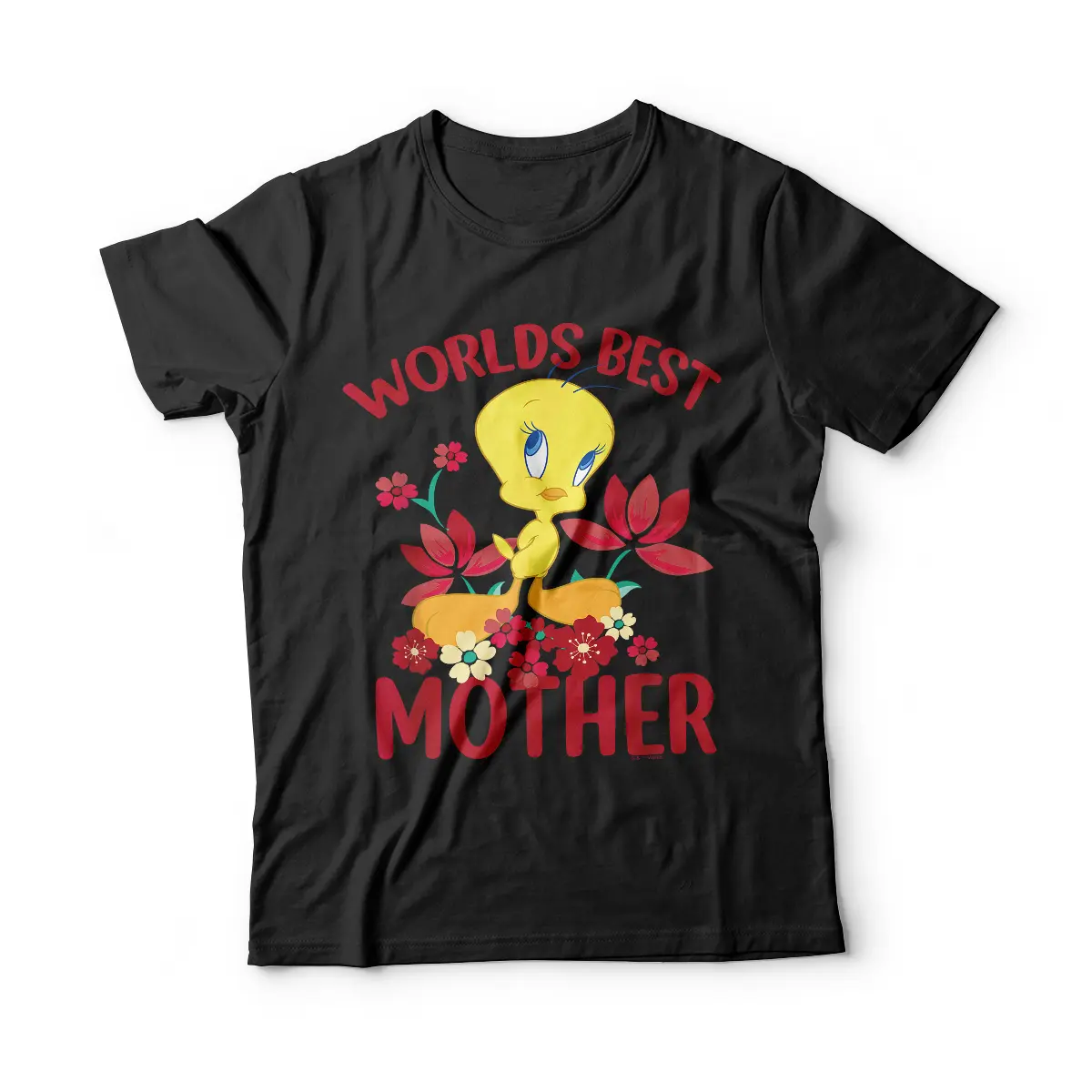 Looney Tunes Mother's Day Tweety Worlds Best Mom T-Shirt Breathable Graphic Tee Peak Design Sweatshirt Hoodie