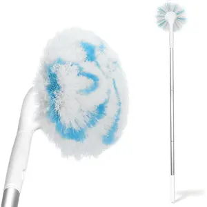 Tub Tile Scrubber Brush with 48" Long Handle, 2026 Version 1 Pc Non-Scratch Soft Tub Mop, All-in-One Adjustable Bathroom Brush for Bathtub, Shower, Sink, Faucet, and Wall Tile(1)