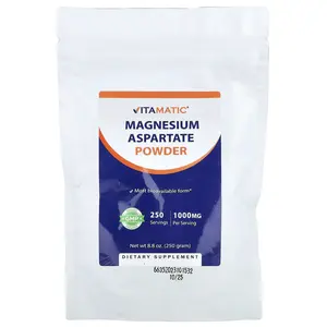 Vitamatic Magnesium Aspartate Powder, 8.8 oz (250 g)