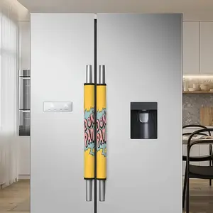 2Pcs Refrigerator gloves, Pink Cross Pattern, Customized and Aesthetically Designed Refrigerator Handle Cover - Universal for All Seasons, Detachable, Easy to Clean, Portable, Multi-functional, and a Must-have for a Refine Kitchen Life@12.16RGC-1