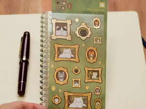 Meowster Piece Gold Foil Sticker Sheet
