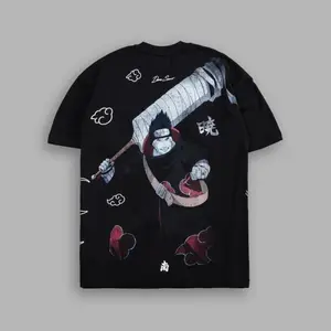 PowerFit x Anime "Akatsuki" Oversized Tee Cotton, Design New Heavyweight Loose Fit Trendy Casual Short-Sleeve Design T-Shirt Menswear for you Graphic