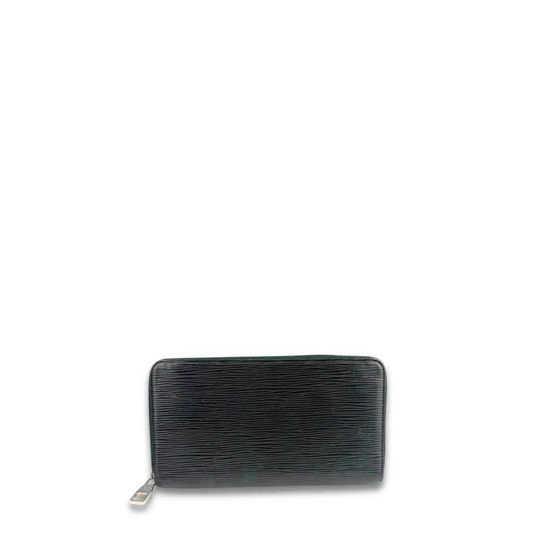 Pre-owned Louis Vuitton Leather Small Leather Goods Navy Epi Zippy Organizer Wallet