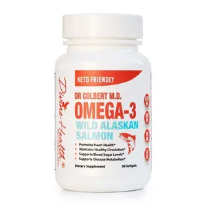 Dr. Colbert, MD Wild Alaskan Salmon Omega-3 | 1,000mg Salmon Oil | Omega-3, | DHA & EPA | 30 Day Supply | 30 Softgels
