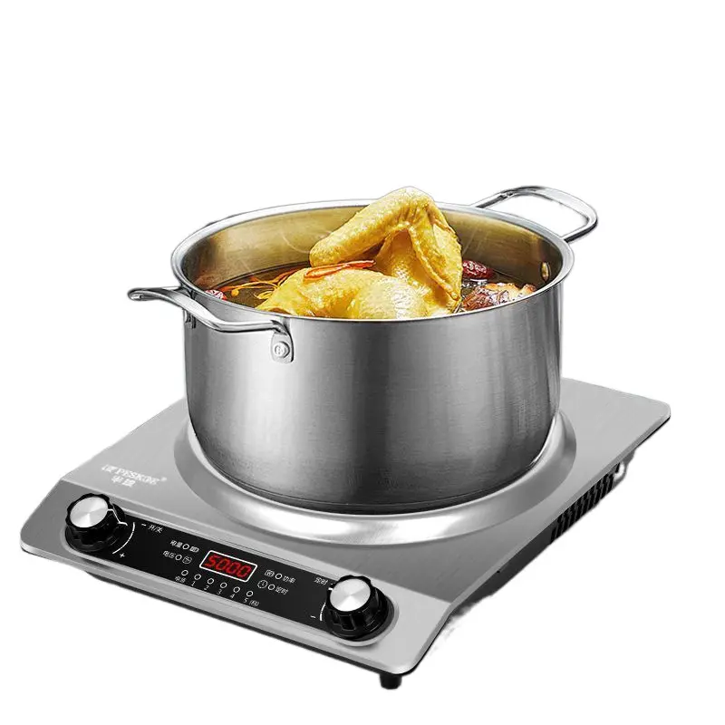 5000W Concave Induction Cooker Household High-Power Strong Fire Wok Cooking Multifunctional All-In-One Stove