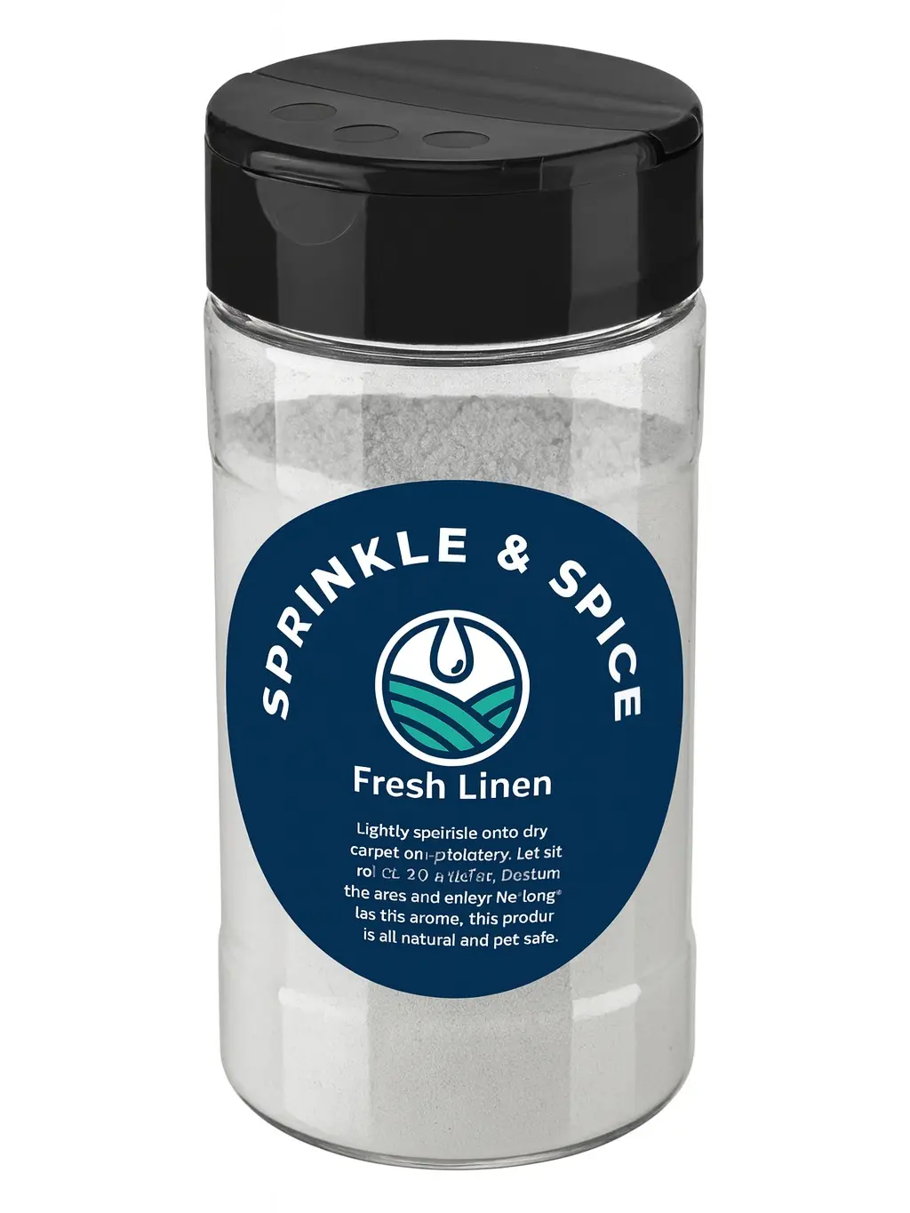 Sprinkle and Spice Household Carpet & Upholstery Freshener Powder Deodorizer - Fragrance-Boosted Sprinkle-On Cleaner with Fresh Linen, Jasmine & Lavender Essential Oils, Cozy Indoor Home Supply for Effortlessly Cozy Indoors Care, Scented, Lemon