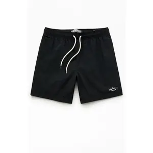 Pacsun Men's Black Collegiate 6.5" Swim Trunks