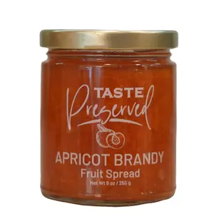 Taste Preserved Apricot Brandy Fruit Spread with Real Fruit and Agave Nectar, No Sugar