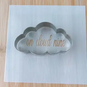 On cloud nine cookie stencil