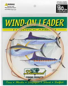 Diamond Fluorocarbon Wind-On Leader - Clear
