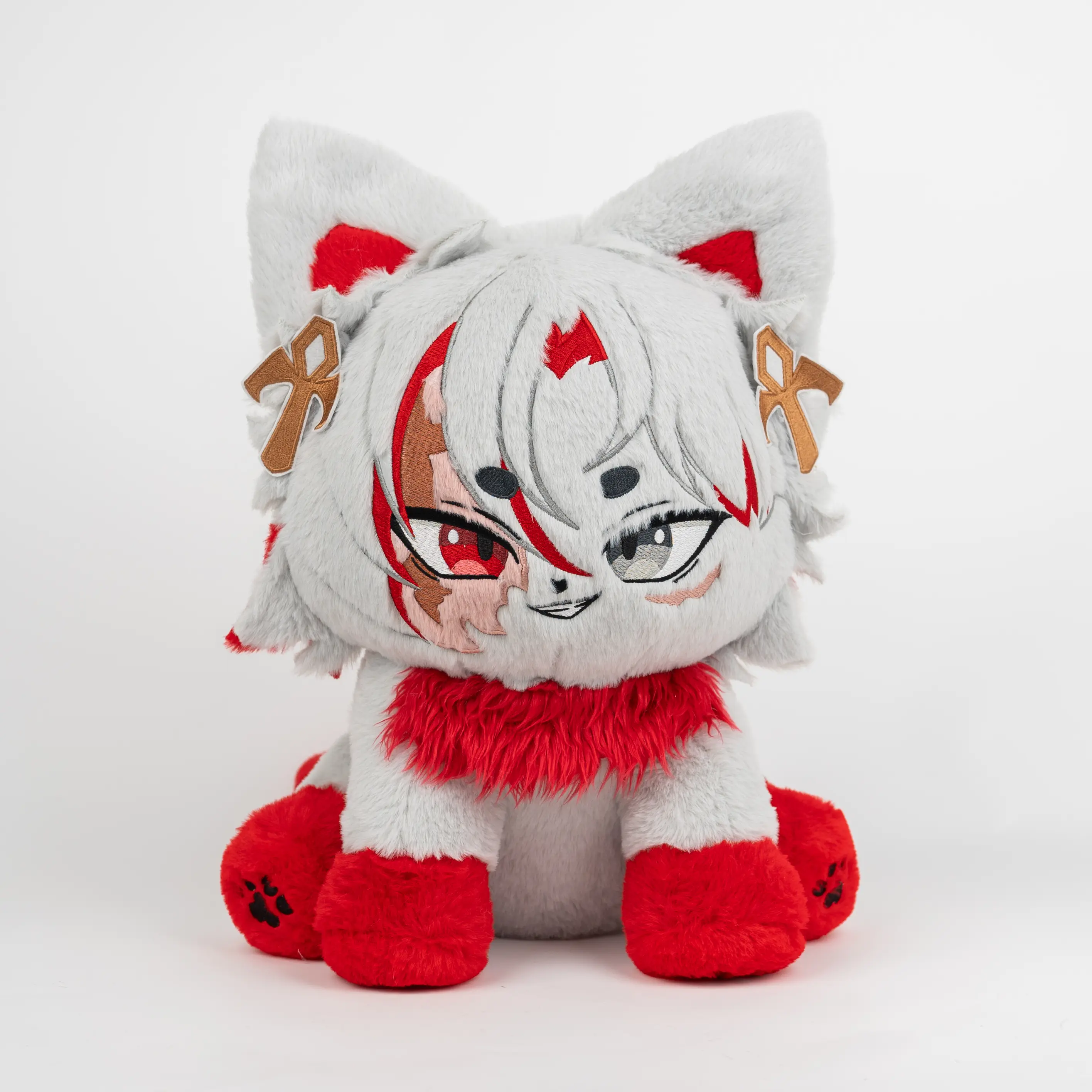 【CLEARANCE】Plushshop 17in Scameow Plushie - Huggable Stuffed Animal, Cute Stuffed Animals, Soft Anime Mascot, Kids' Gift, House Decoration