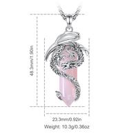 Style 3 Dragon - Wrapped Pink Quartz