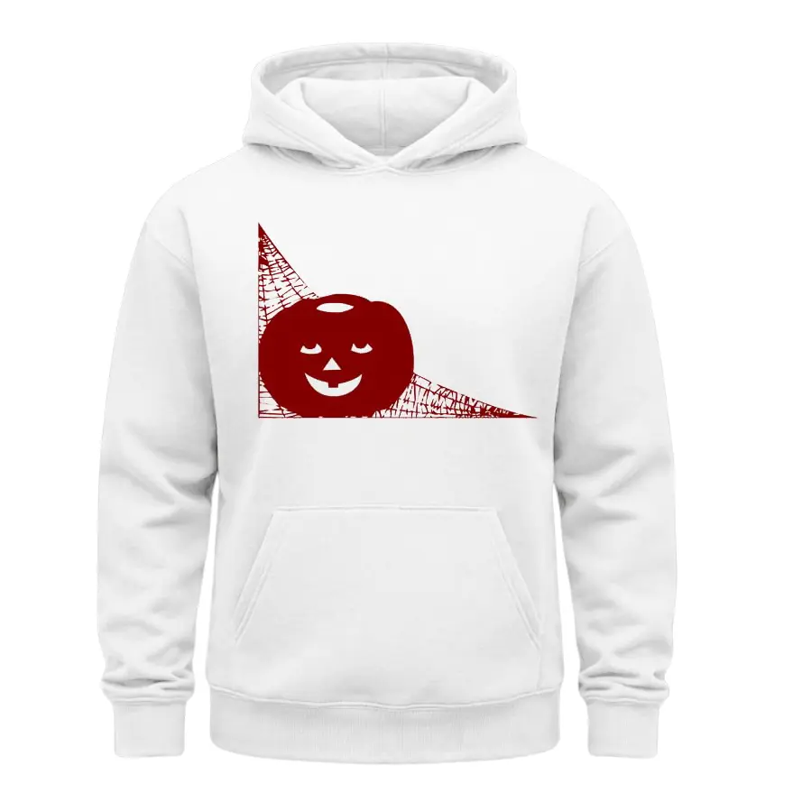 Minimalist Halloween Pumpkin Hoodie Abstract Geometric Jack O Lantern Graphic Spooky Unisex Fall Pullover Casual Breathable