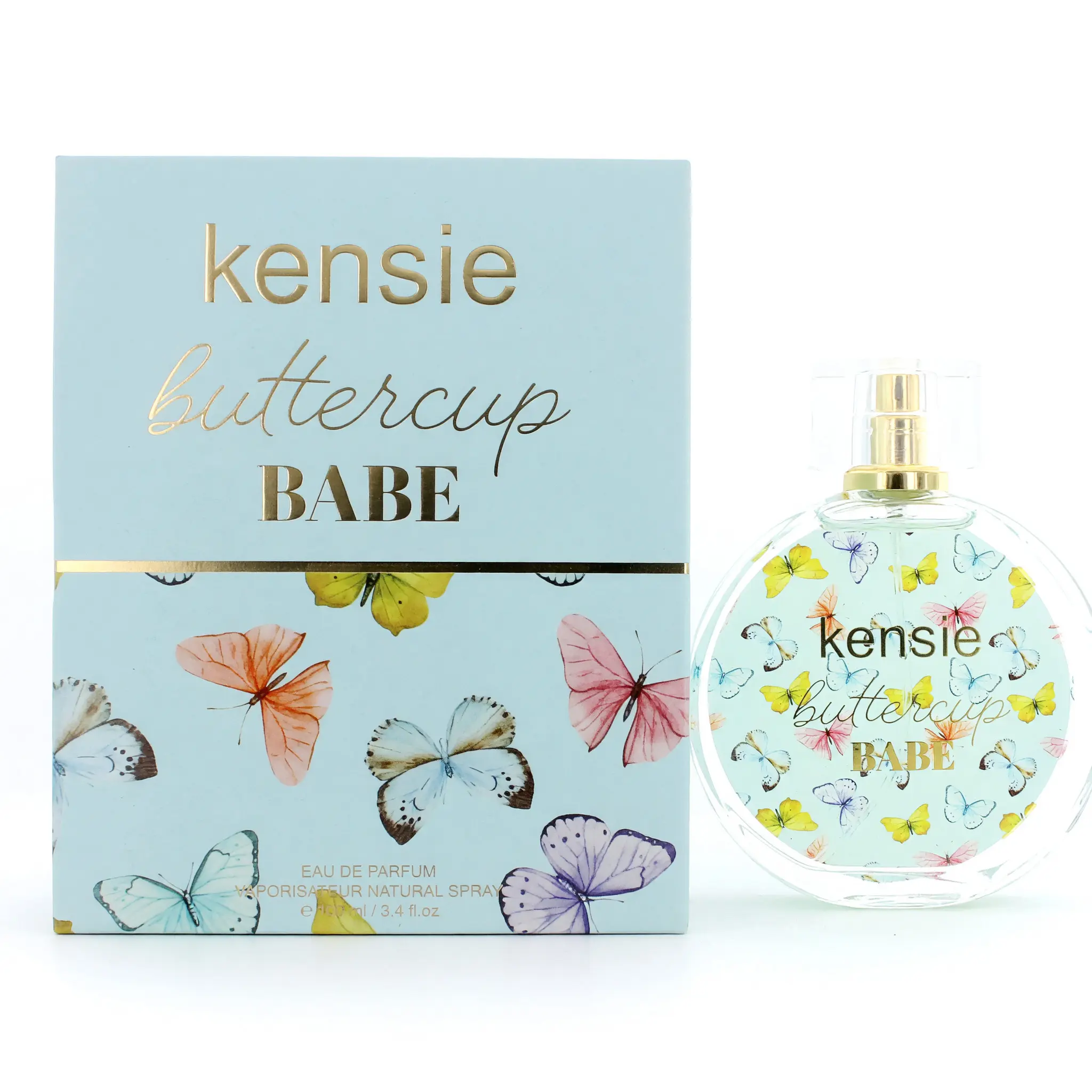 Kensie Buttercup Babe Eau de Parfum, Bright Sweet Women's Fragrance with Floral and Warm Wood Notes, 3.4 oz Spray