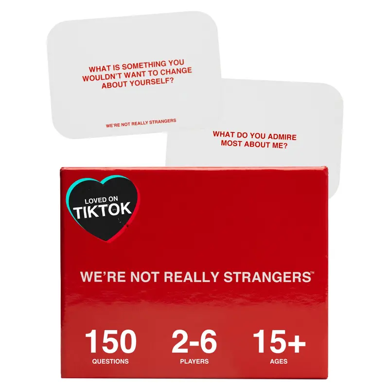 We're Not Really Strangers Core Game - 150 Conversation Questions & Wildcards for Meaningful Connections 2-6 Players Ages 15+