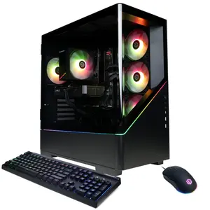 CyberPowerPC Gamer Master Gaming Tower Desktop, AMD Ryzen 5 Processor, NVIDIA RTX 5060 Graphics Card