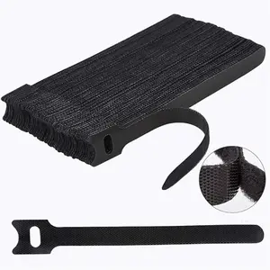 60 PCS 6-Inch Reusable Cable Ties – Adjustable Cord Straps & Hook Loop Wire Organizer for Cable Management