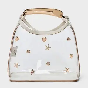 Mini Slouchy Embellished Handbag - A New Day Clear