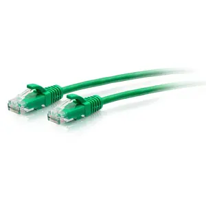 C2G C2G30154 3ft (0.9m) Cat6a Snagless Unshielded (UTP) Slim Ethernet Patch Cable - Green