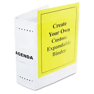 Charles Leonard 61605 Varicap6 Expandable 1- 6 Post Binder 8-1/2 x 11 White/Clear