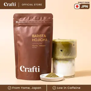 Barista Hojicha Powder - Authentic Japanese Roasted Green Tea for Hojicha Lattes