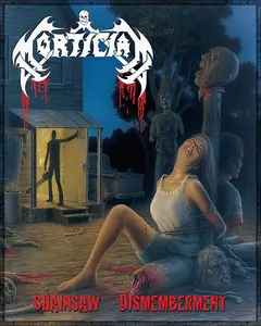 Mortician - Chainsaw Dismemberment Sublimated Back Patch - Death Metal Black Metal Goth Punk battle vest