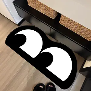 Eye Pattern Absorbent Bath Mat, 1 Count Creative Non-slip Soft Quick Drying Floor Mat, Home Decorative Carpet for Living Room Bedroom Bathroom Kitchen Bathroom Mats